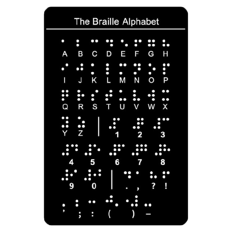 Professional Braille Letter Board with Raised Dots Number and Punctuation Learning Boards Portable Braille Teaching Aid 1
Professional Braille Letter Board with Raised Dots Number and Punctuation Learning Boards Portable Braille Teaching Aid 1