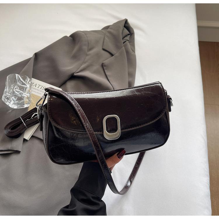 French Light Luxury Red Shoulder Bag for Women Simple Solid Color Oil Wax Leather Party Handbag Elegant Fashi Crossbody Bags (20cm<Max Length<30cm) кавовий
French Light Luxury Red Shoulder Bag for Women Simple Solid Color Oil Wax Leather Party Handbag Elegant Fashi Crossbody Bags (20cm<Max Length<30cm) кавовий