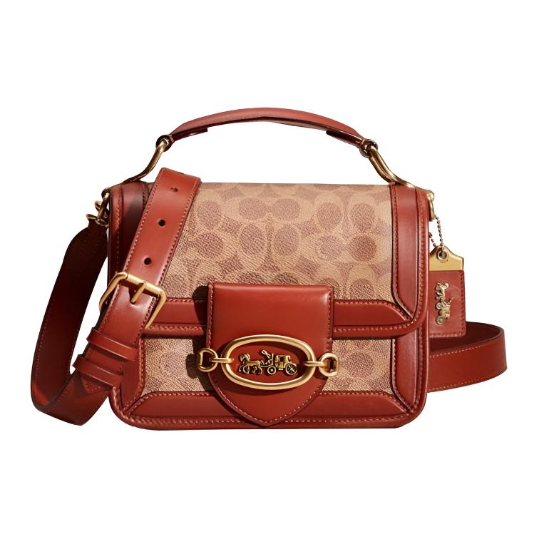 Coach Hero 22 Classic Color Block Turnlock Top Handle Flap Faux Leather Tote Bag Small Women Tote Bags Brown Red CF921-B4NQ4 Basic Set (Bag+Dust Bag)
Coach Hero 22 Classic Color Block Turnlock Top Handle Flap Faux Leather Tote Bag Small Women Tote Bags Brown Red CF921-B4NQ4 Basic Set (Bag+Dust Bag)