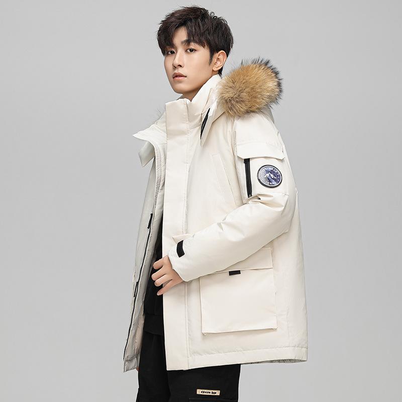 Men s hooded down jacket winter short winter thickened warm new national standard couple 3XL белый
Men s hooded down jacket winter short winter thickened warm new national standard couple 3XL белый