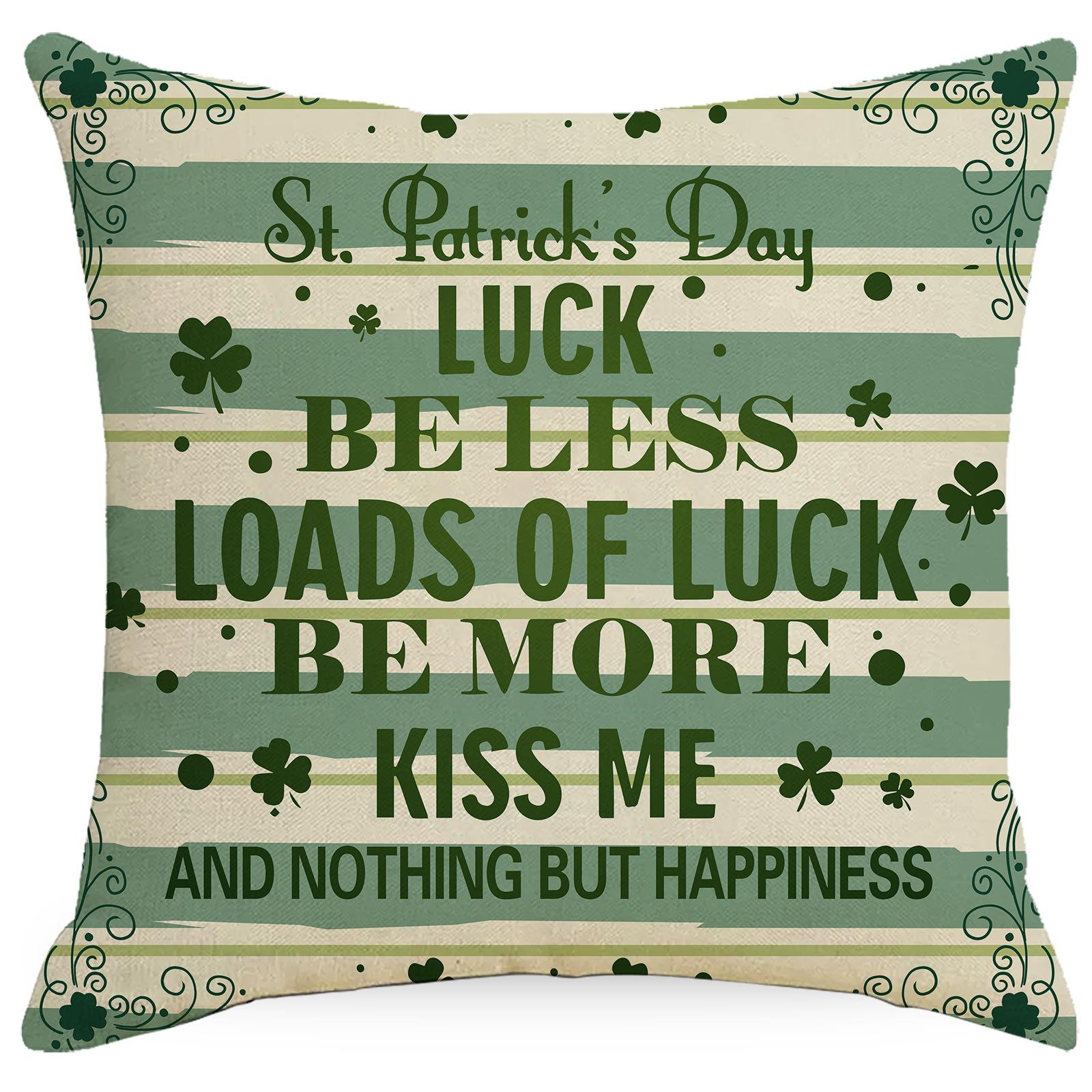 St. Patrick S Day Push Pillow Case Linen Green Lucky Push Pillow Case Sofa Pillow Case Premium Durable Quality 45 * 45Cm
St. Patrick S Day Push Pillow Case Linen Green Lucky Push Pillow Case Sofa Pillow Case Premium Durable Quality 45 * 45Cm
