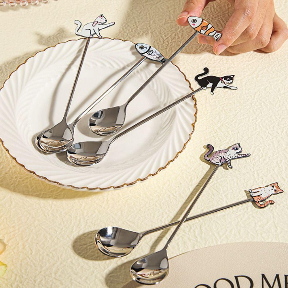 Polished Cat Fish Stainless Steel Spoon Japanese Korean Style Dessert Spoon Stirring Spoon Dessert A
Polished Cat Fish Stainless Steel Spoon Japanese Korean Style Dessert Spoon Stirring Spoon Dessert A