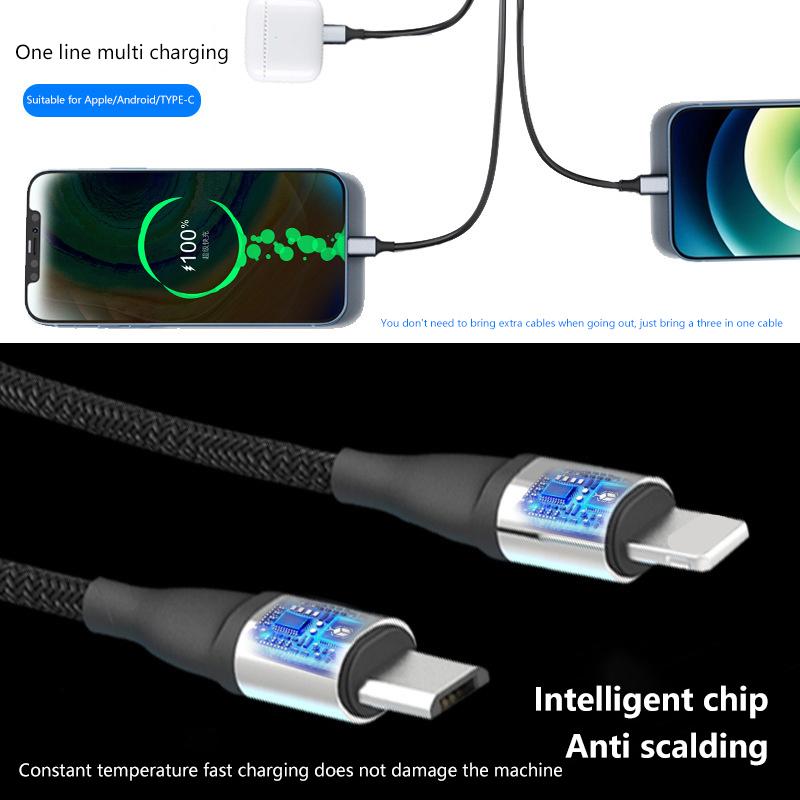 120W One To Three Braided Data Cable Fast Charging 1.2 Meters Suitable For Iphone Huawei Oppo Xiaomi Samsung Honor золотой
120W One To Three Braided Data Cable Fast Charging 1.2 Meters Suitable For Iphone Huawei Oppo Xiaomi Samsung Honor золотой