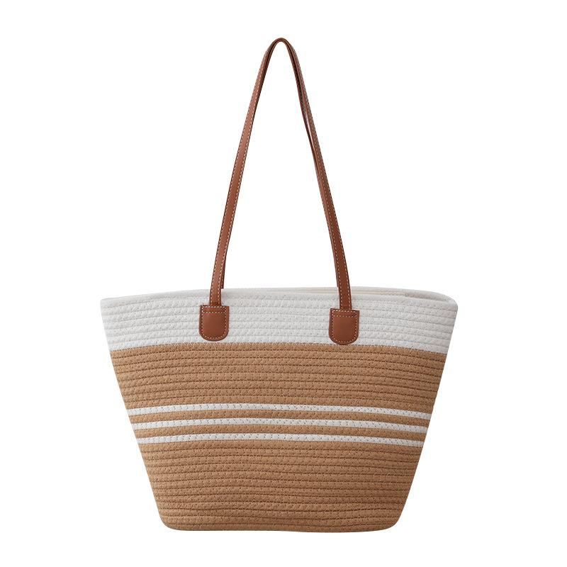 Woven straw bag women s large-capacity beach vacation shoulder bag cotton rope bucket bag versatile, commuter women 32*13*29
Woven straw bag women s large-capacity beach vacation shoulder bag cotton rope bucket bag versatile, commuter women 32*13*29
