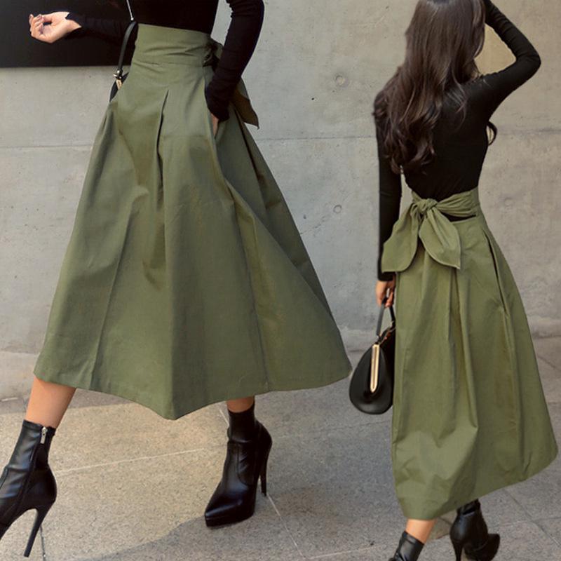 Trendy A-line Midi Skirt: Cross-Border Japanese-Korean Style with Bow and Flared Design Large
Trendy A-line Midi Skirt: Cross-Border Japanese-Korean Style with Bow and Flared Design Large