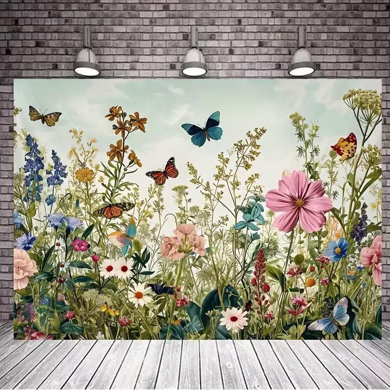 2D Vintage Botanical Backdrop Wildflowers & Butterflies Party Photo Background 47.2x31.5inch/120*80cm
2D Vintage Botanical Backdrop Wildflowers & Butterflies Party Photo Background 47.2x31.5inch/120*80cm