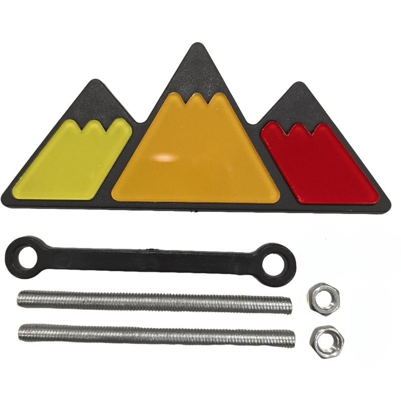 3 Colors Grille Badge Tri Colors Emblem For Toyota Tacoma Tundra 4Runner Highlande Rav4 CHR Strip Air Inlet Auto Car Accessorie orange gradient
3 Colors Grille Badge Tri Colors Emblem For Toyota Tacoma Tundra 4Runner Highlande Rav4 CHR Strip Air Inlet Auto Car Accessorie orange gradient