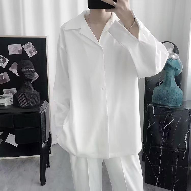 Men s White Short-Sleeve Cuban Collar Shirt - Trendy, High-End, Loose Fit, Casual Drape, Ice Silk, Summer Style 2XL білий
Men s White Short-Sleeve Cuban Collar Shirt - Trendy, High-End, Loose Fit, Casual Drape, Ice Silk, Summer Style 2XL білий