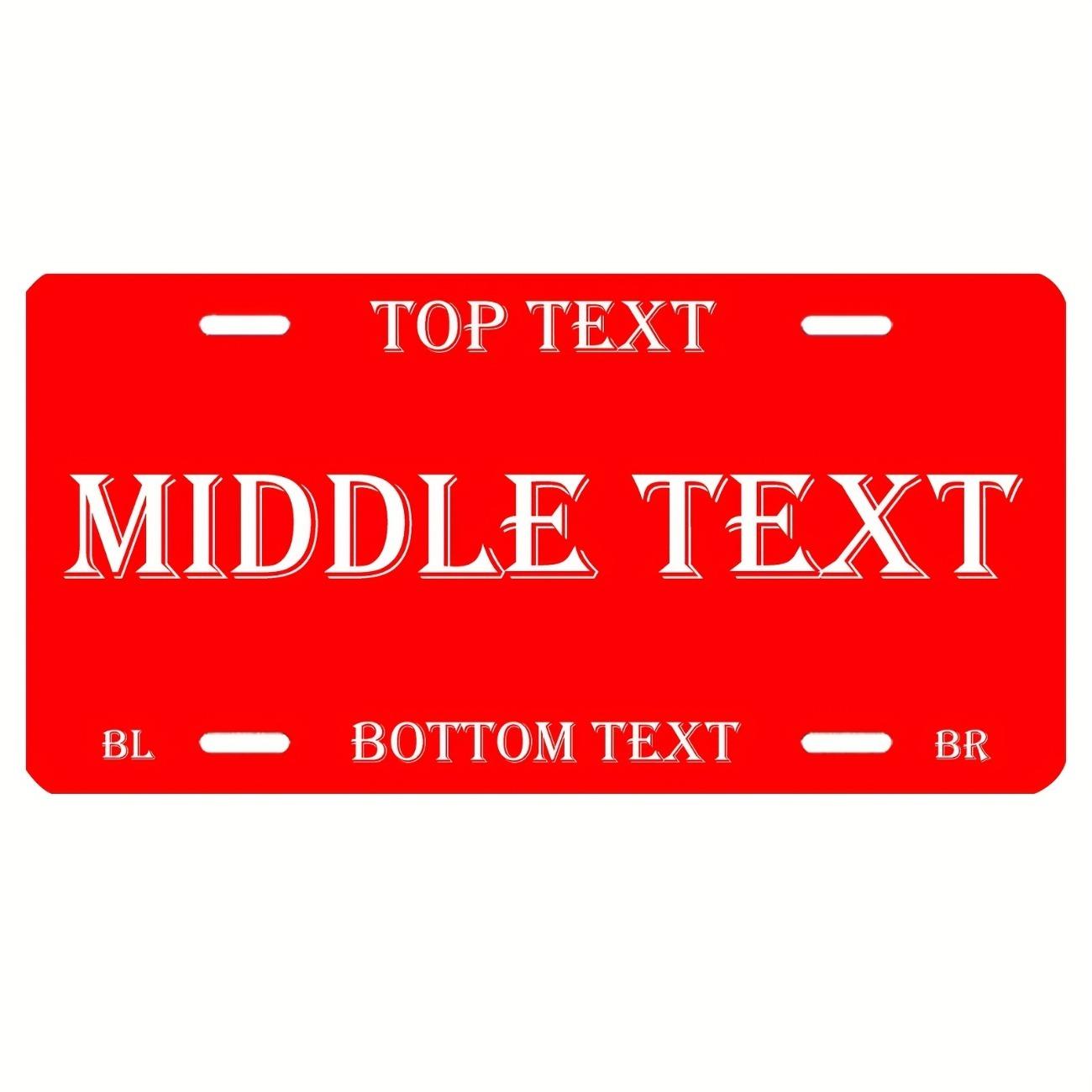 Personalized Aluminum License Plate Custom Text Photo Wall Decor Home Car Sign Waterproof червоний
Personalized Aluminum License Plate Custom Text Photo Wall Decor Home Car Sign Waterproof червоний