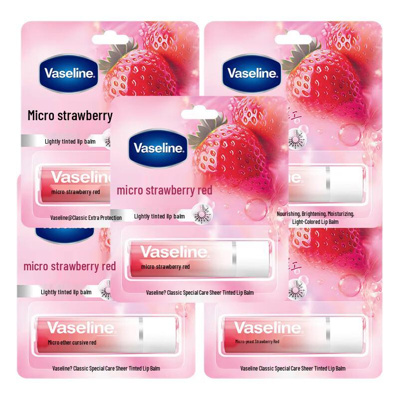 Vaseline Lip Therapy Tinted Lip Balm, Strawberry Red (5-Pack)
Vaseline Lip Therapy Tinted Lip Balm, Strawberry Red (5-Pack)