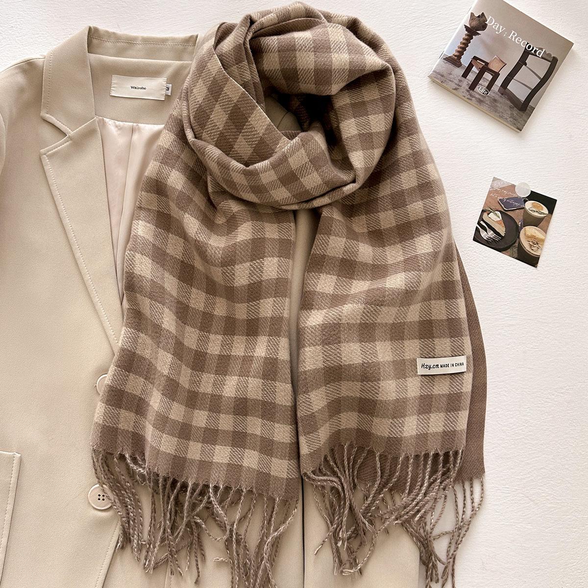 Winter Warmer Scarf For Women Elegant Thickened Tassel Pashmina Shawl Faux Cashmere Warps Autumn 50*200CM Blanket For Ladies
Winter Warmer Scarf For Women Elegant Thickened Tassel Pashmina Shawl Faux Cashmere Warps Autumn 50*200CM Blanket For Ladies