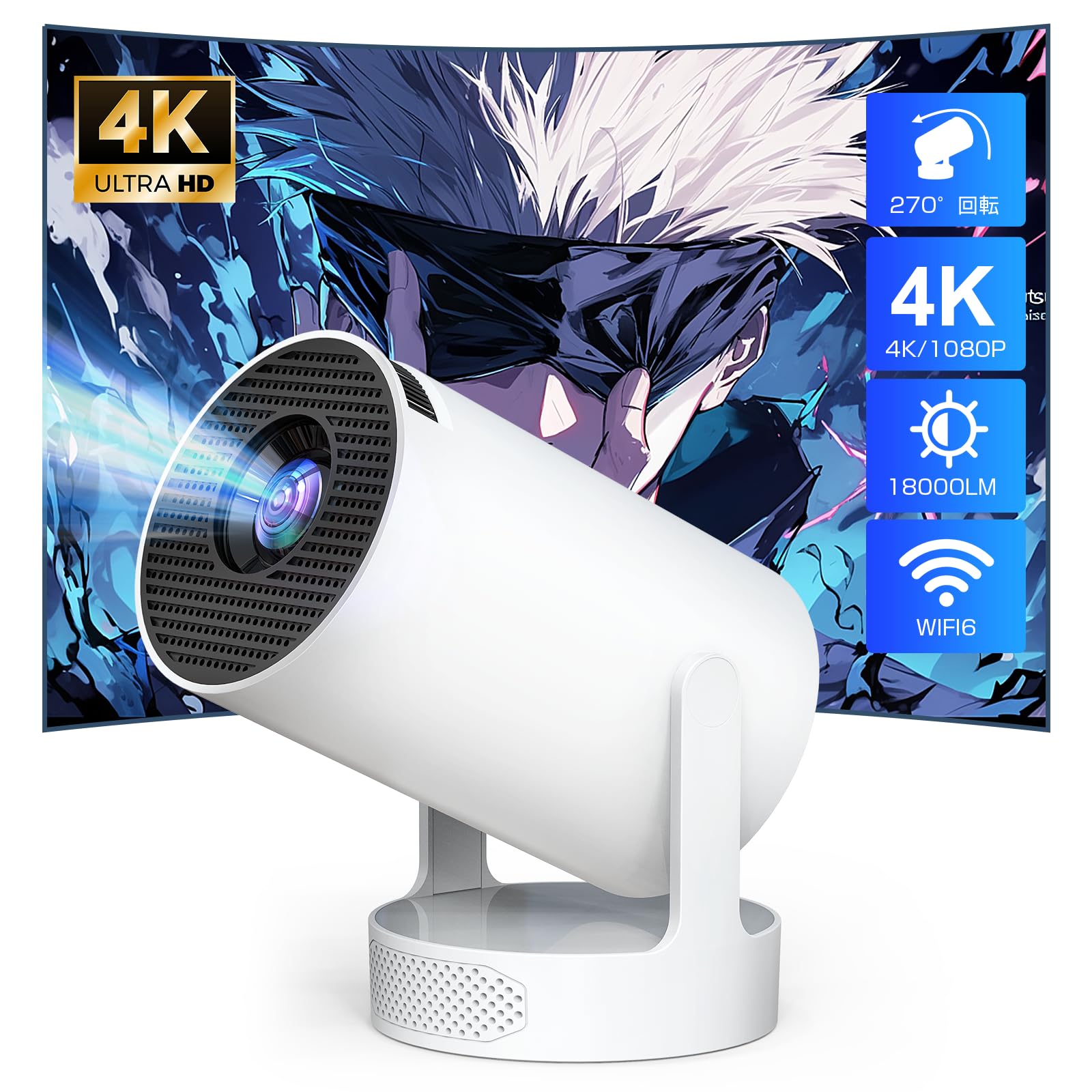 Boleve Projector for Home Use with 2025 Latest Android TV Bluetooth HiFi Speaker 18000LM Projector Small Ceiling 1080P 4K Compatible Automatic білий
Boleve Projector for Home Use with 2025 Latest Android TV Bluetooth HiFi Speaker 18000LM Projector Small Ceiling 1080P 4K Compatible Automatic білий