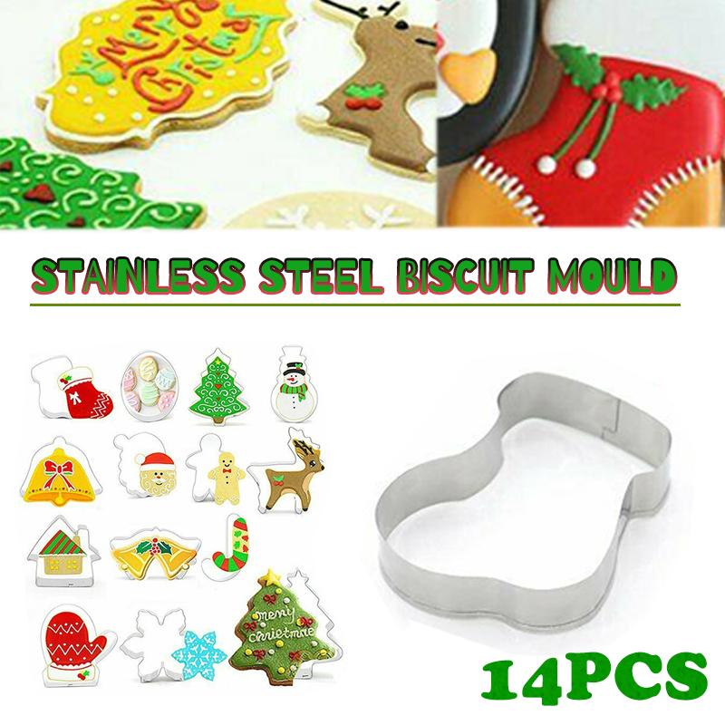 PDTO 14 шт., рождественские формочки из нержавеющей стали, набор для выпечки торта с помадкой и печеньем
PDTO 14 шт., рождественские формочки из нержавеющей стали, набор для выпечки торта с помадкой и печеньем