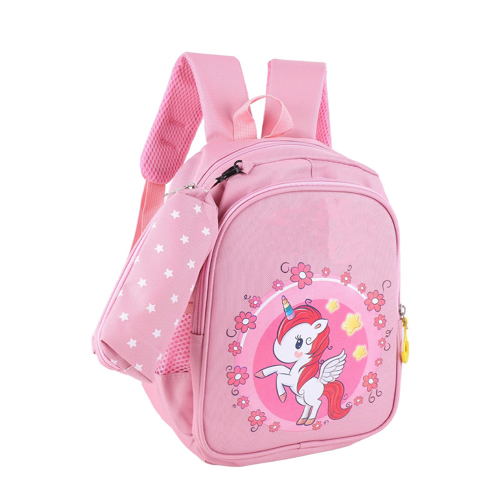 Детский рюкзак Милый мультяшный принт Защита позвоночника Большая вместимость Рюкзак для малышей для дошкольников