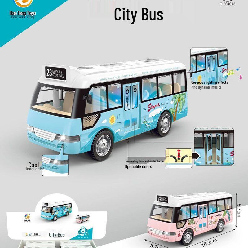Children s Inertial Toy Car - 23 City Blue Bus with Sound, Light, Music, and Openable Doors
Children s Inertial Toy Car - 23 City Blue Bus with Sound, Light, Music, and Openable Doors