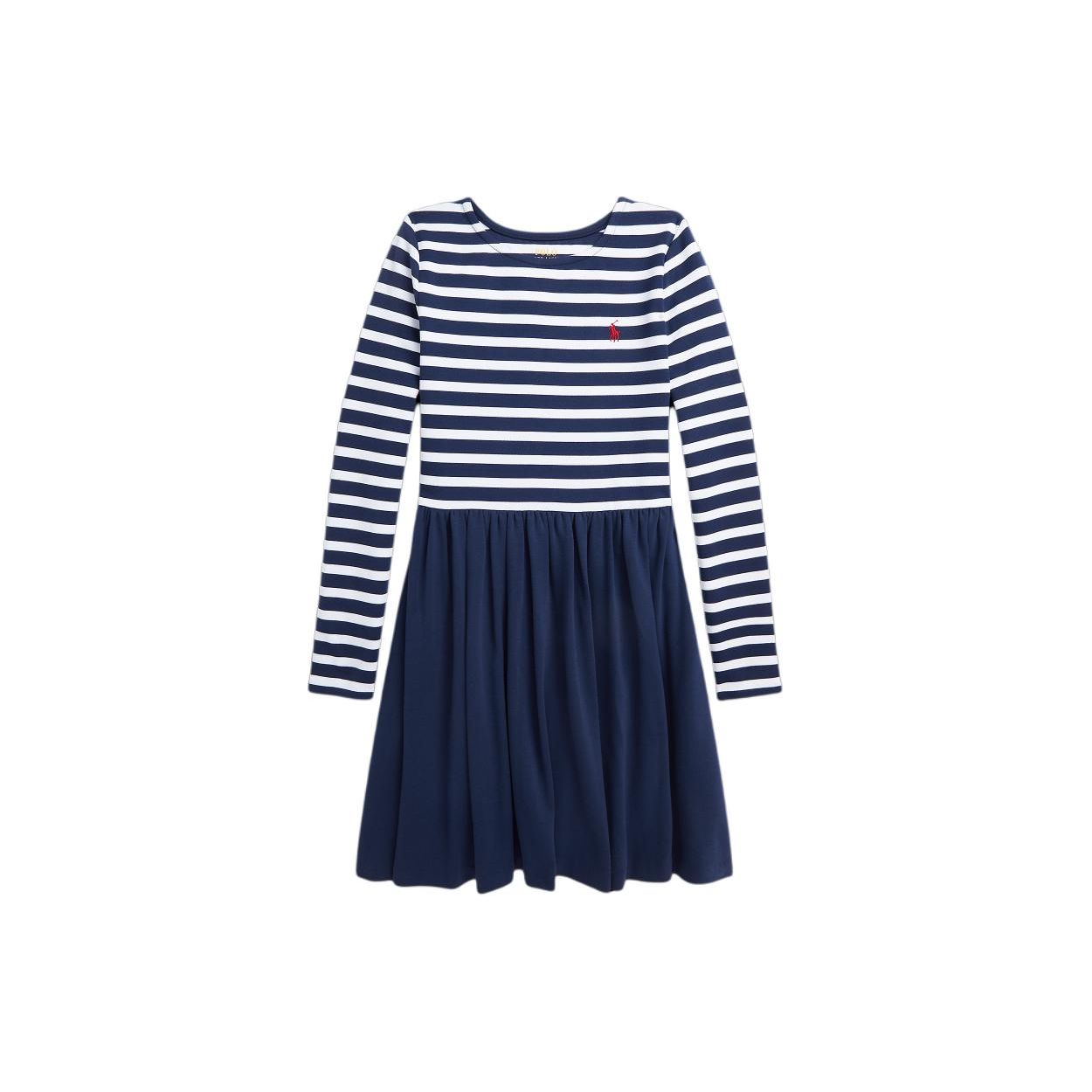 Polo Ralph Lauren Dress Ss24 Pony Embroidered Striped Round Neck Long Sleeve Kids dress Deep-Blue CWPODRSG3D20752-400 XL
Polo Ralph Lauren Dress Ss24 Pony Embroidered Striped Round Neck Long Sleeve Kids dress Deep-Blue CWPODRSG3D20752-400 XL