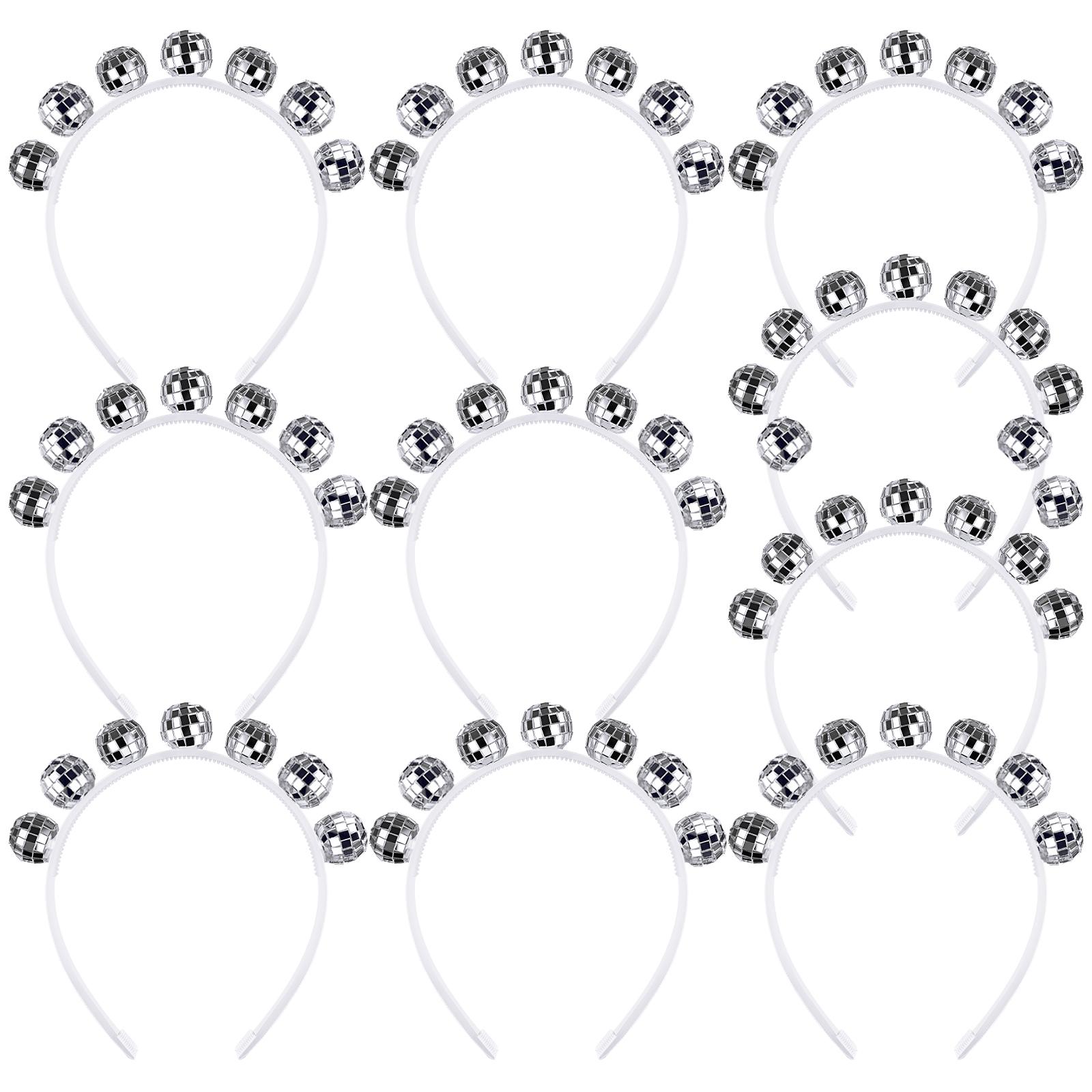 10Pcs Disco Ball Headband 70S Retro Disco Headwear Mirror Disco Ball Silver Head Boppers Disco Costume Headpiece Disco Accessori 10pcs
10Pcs Disco Ball Headband 70S Retro Disco Headwear Mirror Disco Ball Silver Head Boppers Disco Costume Headpiece Disco Accessori 10pcs