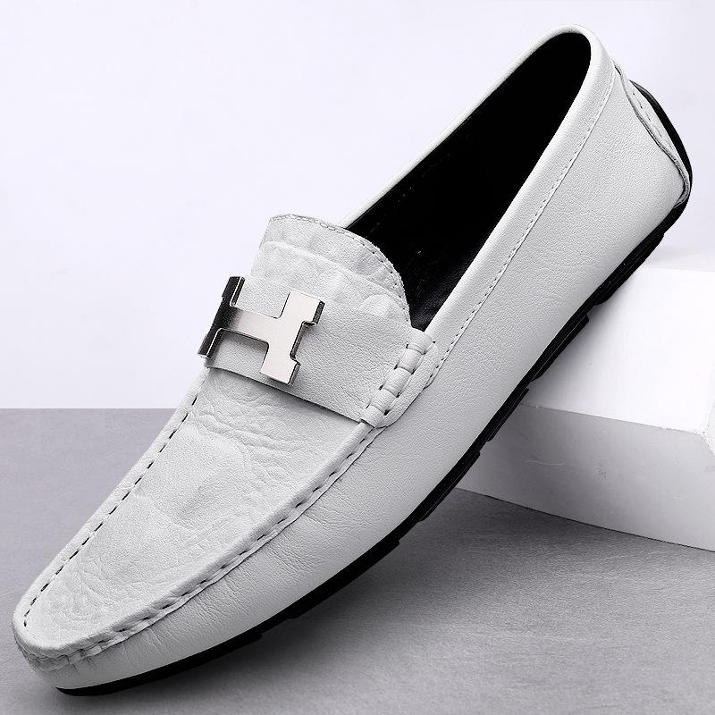 Leather live broadcast crocodile pattern beanie shoes large size lazy driving shoes British casual shoes cowhide 38
Leather live broadcast crocodile pattern beanie shoes large size lazy driving shoes British casual shoes cowhide 38