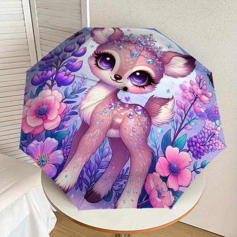 1pc Fantasy Deer with Crystal Crown Umbrella with Plastic Handle,Suitable for All Seasons Home Travel Outdoor UmbrellaDD336
1pc Fantasy Deer with Crystal Crown Umbrella with Plastic Handle,Suitable for All Seasons Home Travel Outdoor UmbrellaDD336