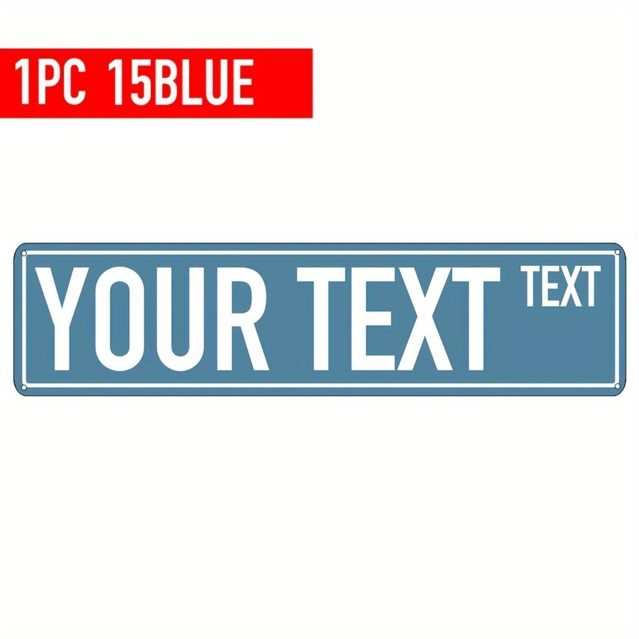 Personalized Custom Aluminum Street Sign 40x10cm Waterproof Metal Plaque Wall Art Home Decor синій
Personalized Custom Aluminum Street Sign 40x10cm Waterproof Metal Plaque Wall Art Home Decor синій