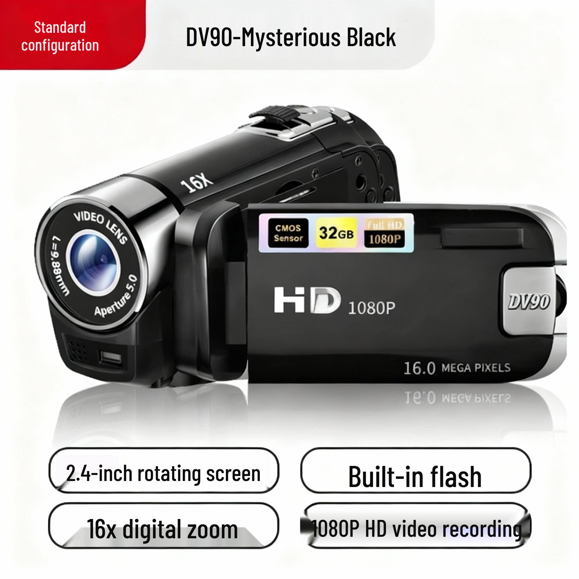 High-Pixel Retro Portable Camcorder for Home, Parties, and Campus чорний
High-Pixel Retro Portable Camcorder for Home, Parties, and Campus чорний