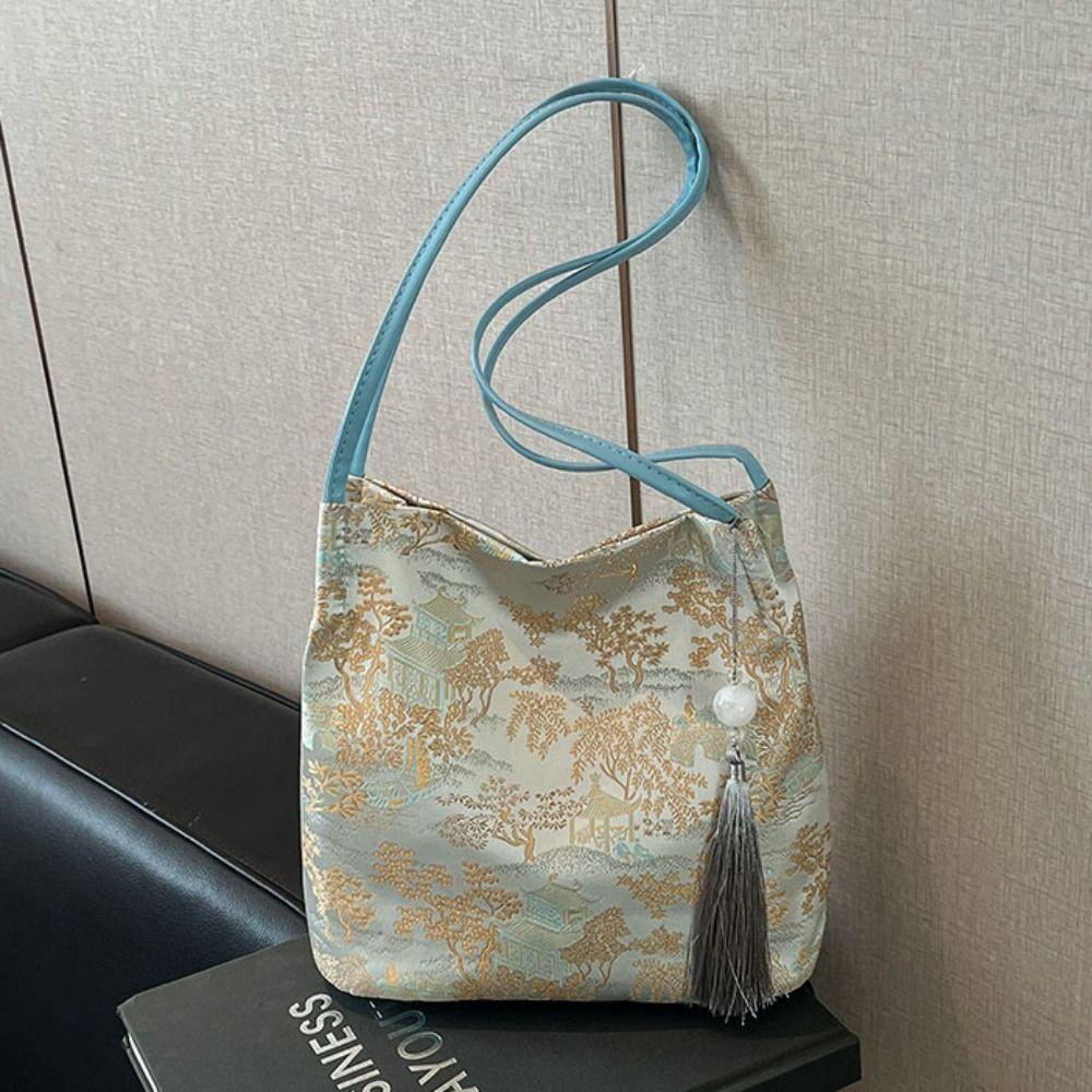 Elegant Embroidery Tote Bag Exquisite Cheongsam Bag Casual Hanfu Printing Handbag Wedding зелений
Elegant Embroidery Tote Bag Exquisite Cheongsam Bag Casual Hanfu Printing Handbag Wedding зелений