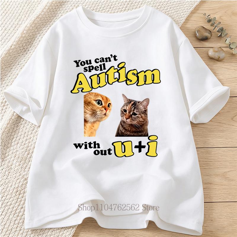 Autism Cats Graphic Print T Shirt for Unisex Women Summer Fashion Casual Streetwear Y2K Tops Crew Neck Short Sleeve Tshirts S
Autism Cats Graphic Print T Shirt for Unisex Women Summer Fashion Casual Streetwear Y2K Tops Crew Neck Short Sleeve Tshirts S
