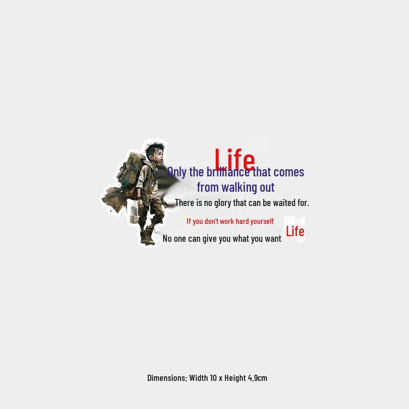Life Shines from the Journey - Inspirational Car Sticker for Windshield Decoration
Life Shines from the Journey - Inspirational Car Sticker for Windshield Decoration