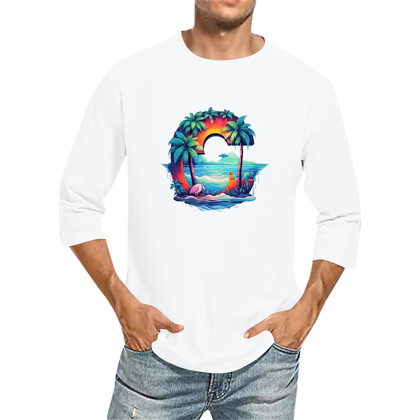 Мужская однотонная футболка с круглым вырезом и рукавами три четверти M белый
Мужская однотонная футболка с круглым вырезом и рукавами три четверти M белый