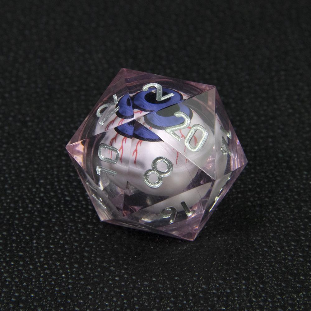 Творческие подвижные игральные кости для глазного яблока 20-гранные многогранные игральные кости для вечеринок Семейные настольные игры своими руками розовый