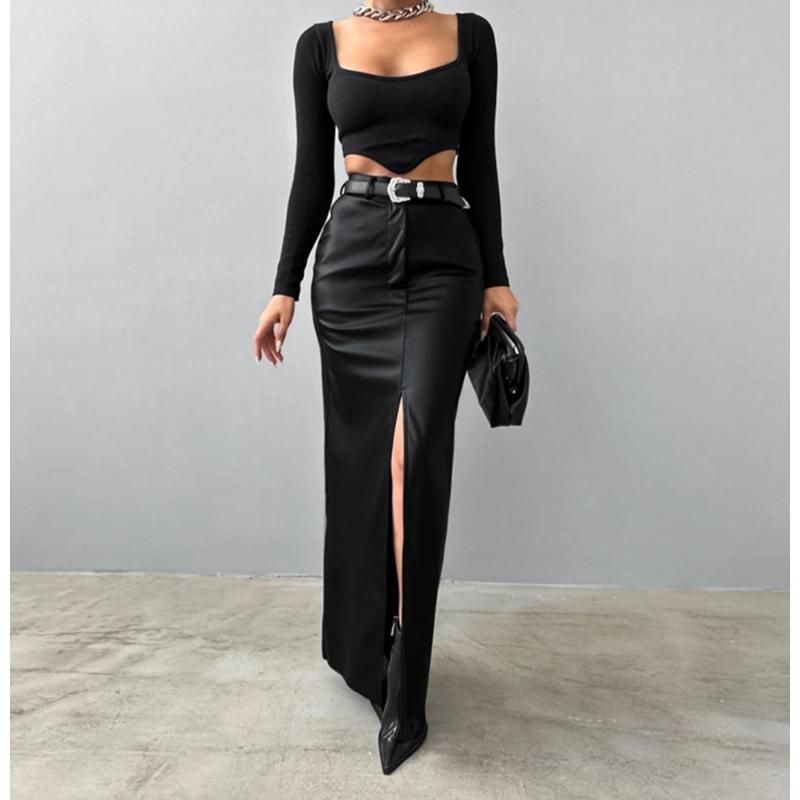 Женская осенне-зимняя однотонная юбка с высокой талией и разрезом, облегающая до талии M
Женская осенне-зимняя однотонная юбка с высокой талией и разрезом, облегающая до талии M