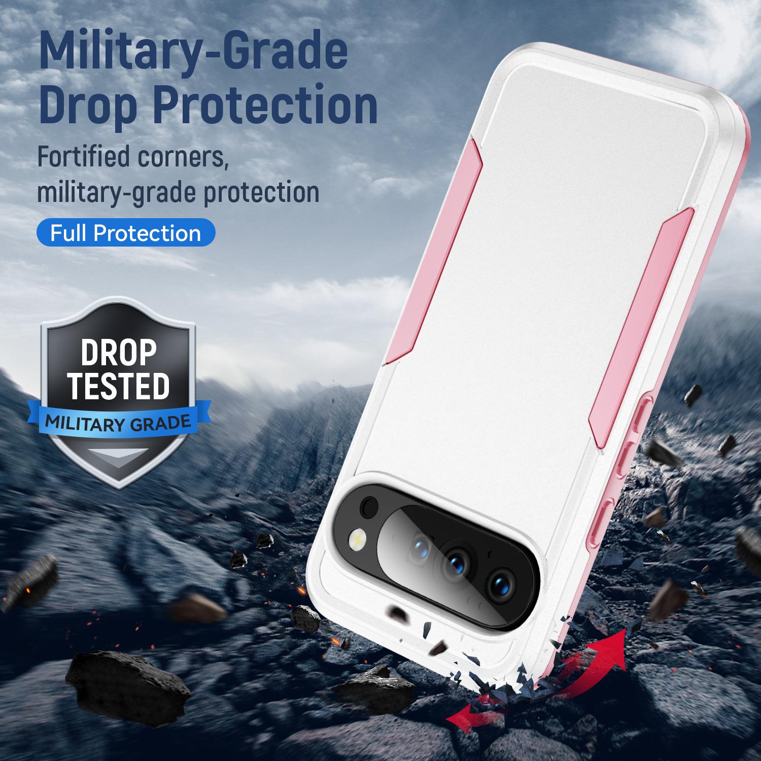 For Google Pixel 10/10 Pro Case PC+TPU Military Grade Drop Protective Phone Cover Red+Black
For Google Pixel 10/10 Pro Case PC+TPU Military Grade Drop Protective Phone Cover Red+Black