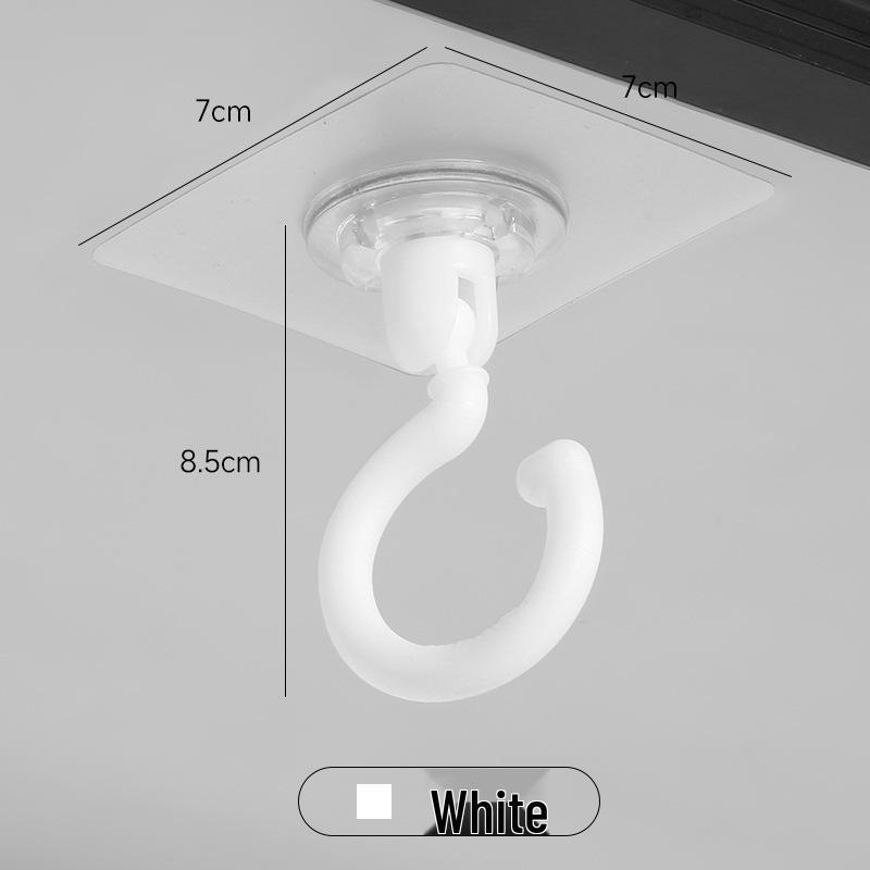 Adhesive Rotating Ceiling Hook, No-Drill, Traceless, for Bathroom & Kitchen Use. білий
Adhesive Rotating Ceiling Hook, No-Drill, Traceless, for Bathroom & Kitchen Use. білий