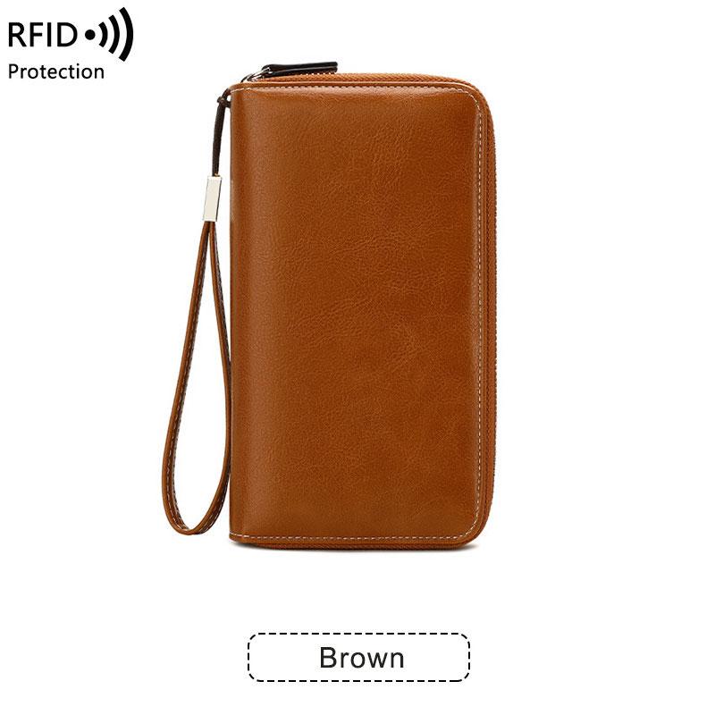 Women Wallet RFID Blocking Secure Card Holder Multi-Functional Man Travel Wallets Plane Ticket Phone Zipper Bag Coin Purse
Women Wallet RFID Blocking Secure Card Holder Multi-Functional Man Travel Wallets Plane Ticket Phone Zipper Bag Coin Purse