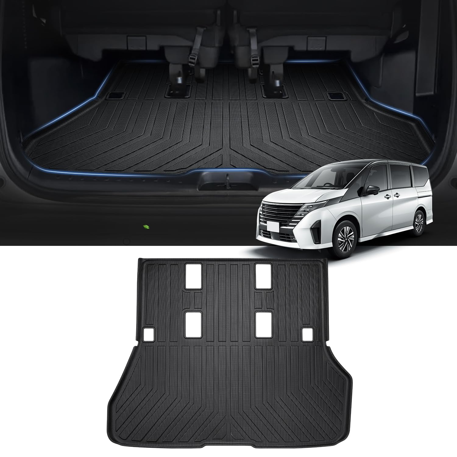 Mixsuper Nissan New Serena C28 Series 3D Коврик для багажа Коврик для багажника Поддон для багажа Разработан специально для модели автомобиля SERENA C28 FC28 FNC28 NC28
Mixsuper Nissan New Serena C28 Series 3D Коврик для багажа Коврик для багажника Поддон для багажа Разработан специально для модели автомобиля SERENA C28 FC28 FNC28 NC28