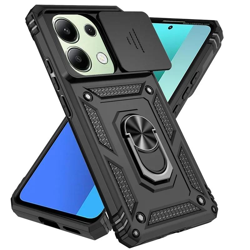 Shockproof Armor Case for Xiaomi Redmi Note 13 12 Pro 5G 4G 13C POCO C65 X6 M6 Pro X5 M5 Pro Slide Lens Protect Ring Stand Cover Redmi Note 13 Pro 4G чорний
Shockproof Armor Case for Xiaomi Redmi Note 13 12 Pro 5G 4G 13C POCO C65 X6 M6 Pro X5 M5 Pro Slide Lens Protect Ring Stand Cover Redmi Note 13 Pro 4G чорний