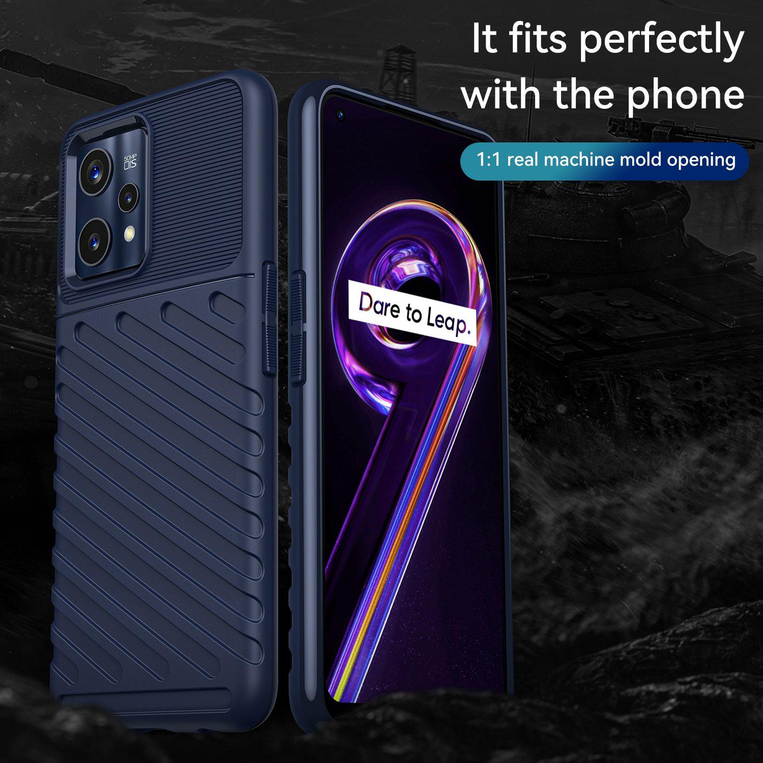 For Realme 9 5G/9 Pro 5G Thunder Series Twill Texture Soft TPU Cover Non-Slip Protective Phone Case Navy Blue
For Realme 9 5G/9 Pro 5G Thunder Series Twill Texture Soft TPU Cover Non-Slip Protective Phone Case Navy Blue
