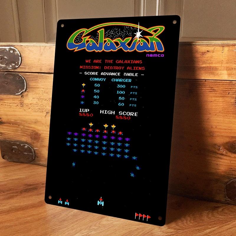 1 piece: Retro arcade game tinplate hanging plaque, classic pixel-style game poster decorative painting, living room/game room w (as the picture,20x30cm)
1 piece: Retro arcade game tinplate hanging plaque, classic pixel-style game poster decorative painting, living room/game room w (as the picture,20x30cm)