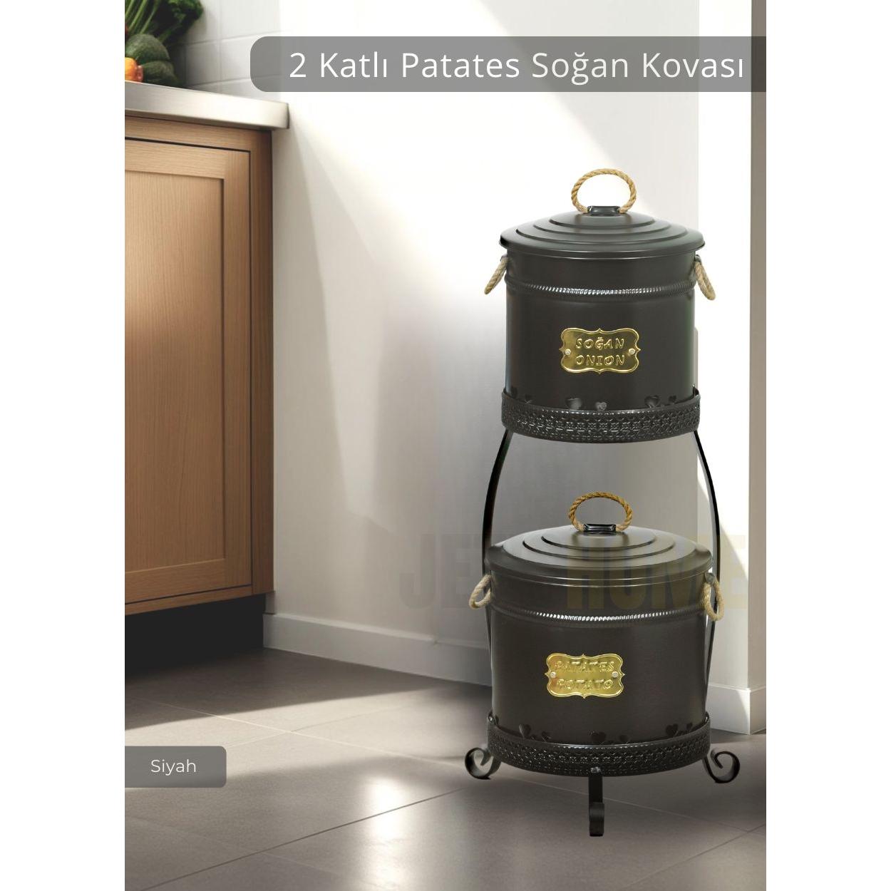Patates Soğan Kovası 2 Katlı Sebzelik Paslanmaz Organizer Patates Soğan Sepeti Siyah
Patates Soğan Kovası 2 Katlı Sebzelik Paslanmaz Organizer Patates Soğan Sepeti Siyah