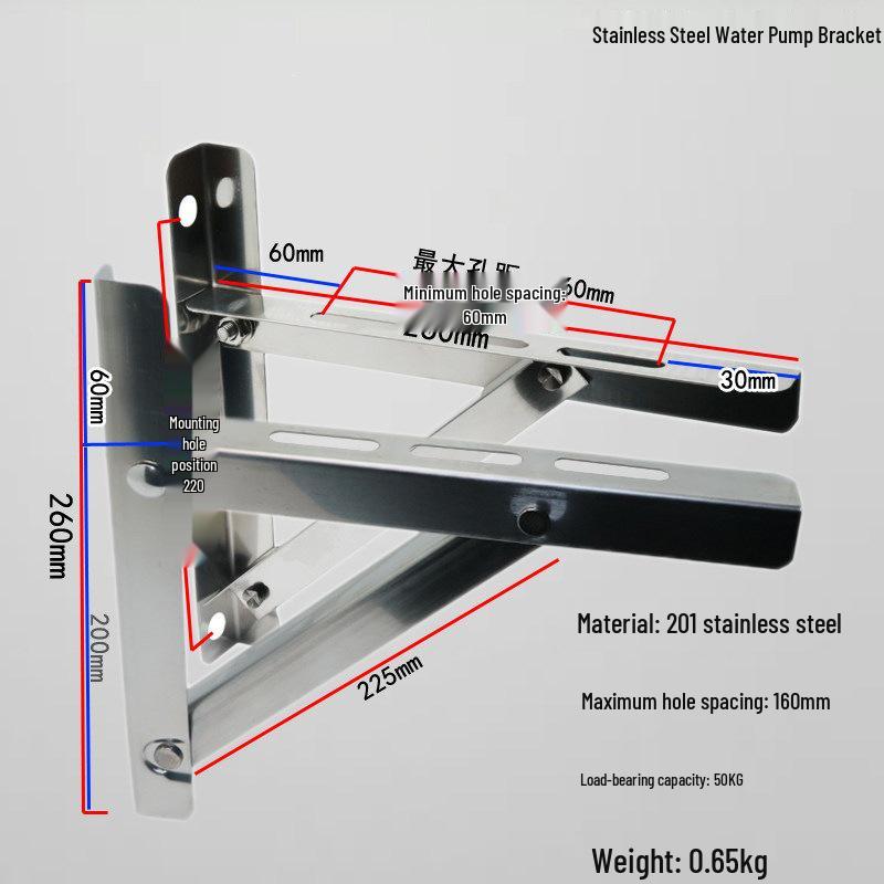 Stainless Steel Water Pump Tripod Stand for Self-Priming and Booster Pumps
Stainless Steel Water Pump Tripod Stand for Self-Priming and Booster Pumps