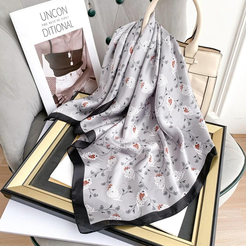 Versatile Casual Women s Hairbands 70x70cm Imitation Silk Shawls Wraps Printed Neck Tie Hijab for Women чёрный
Versatile Casual Women s Hairbands 70x70cm Imitation Silk Shawls Wraps Printed Neck Tie Hijab for Women чёрный