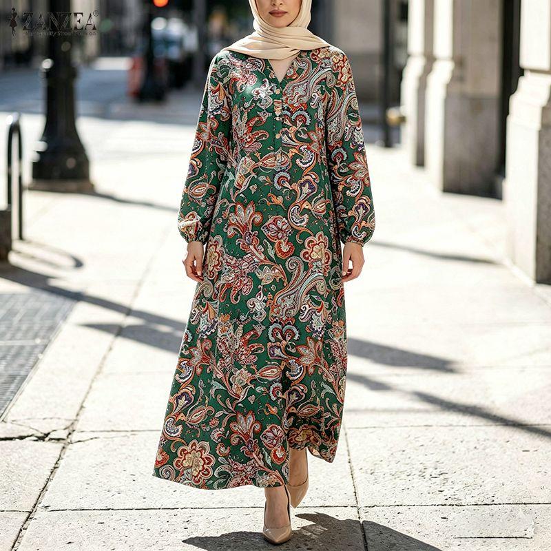 ZANZEA Women Ethnic Print Loose Casual V-Neck Long Sleeve Muslim Dress 2XL
ZANZEA Women Ethnic Print Loose Casual V-Neck Long Sleeve Muslim Dress 2XL