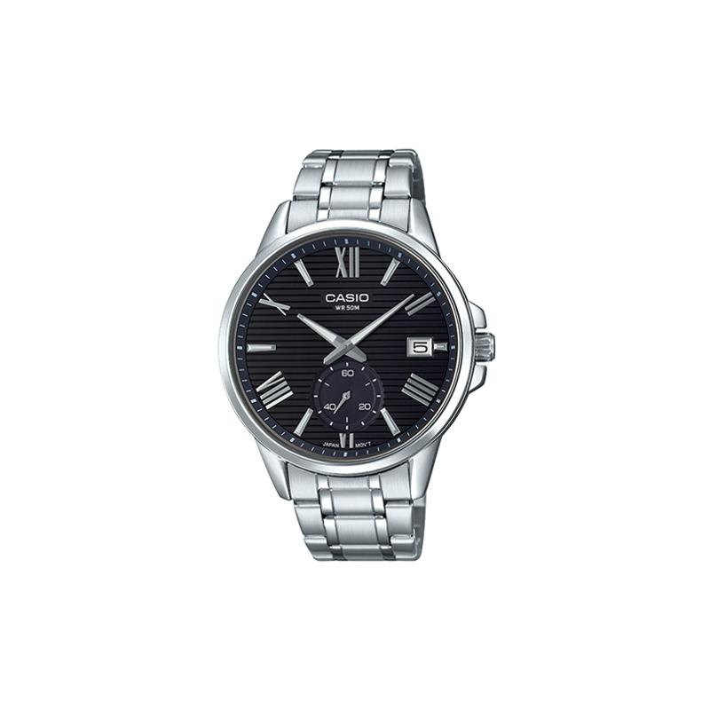 Casio STANDARD series 50 meters waterproof quartz movement stainless steel strap Japanese and Korean watch 53mm men s watch black dial MTP-EX100D-1A чёрный
Casio STANDARD series 50 meters waterproof quartz movement stainless steel strap Japanese and Korean watch 53mm men s watch black dial MTP-EX100D-1A чёрный