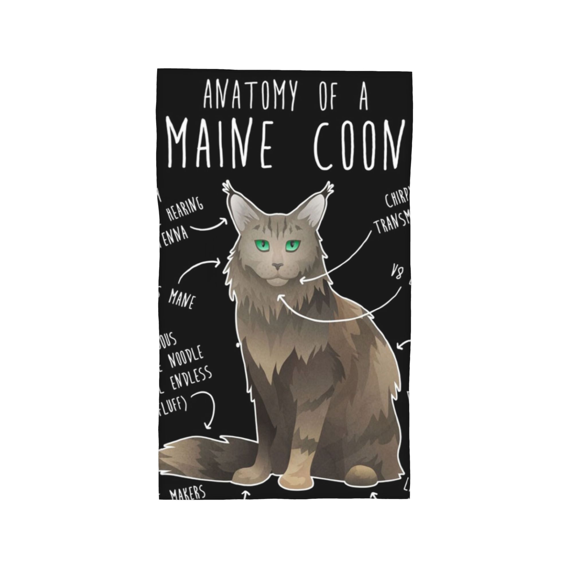 Maine Coon Cat Anatomy 7 Soft Face Towel Quick Dry Pool Bath Cotton Towels Absorbent Quick W30*H60(CM)
Maine Coon Cat Anatomy 7 Soft Face Towel Quick Dry Pool Bath Cotton Towels Absorbent Quick W30*H60(CM)