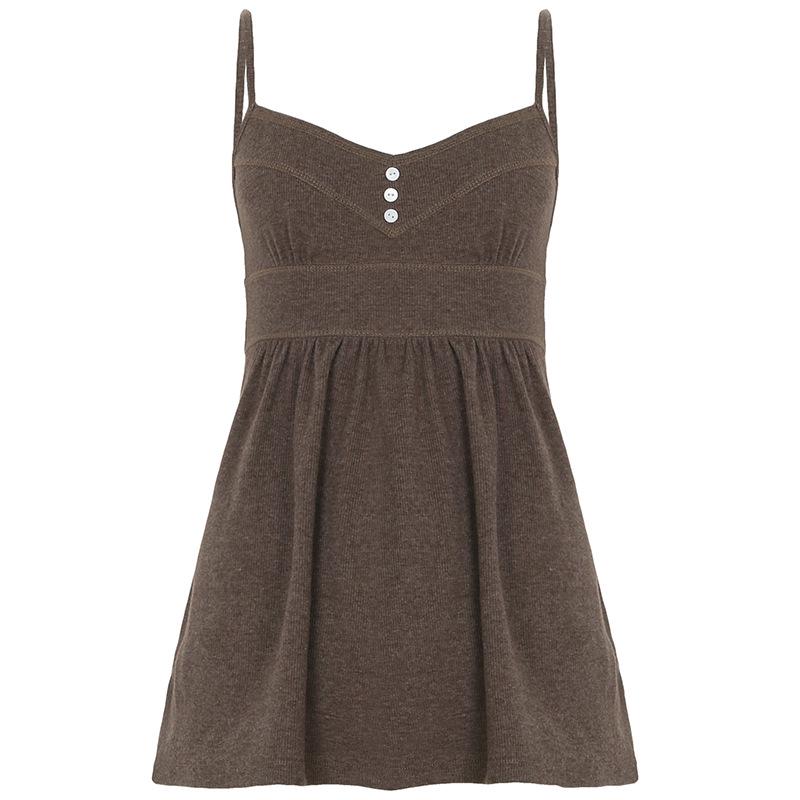Retro Pleated Doll Dress Top with Bow & Button-Down Camisole for Women Medium коричневий
Retro Pleated Doll Dress Top with Bow & Button-Down Camisole for Women Medium коричневий