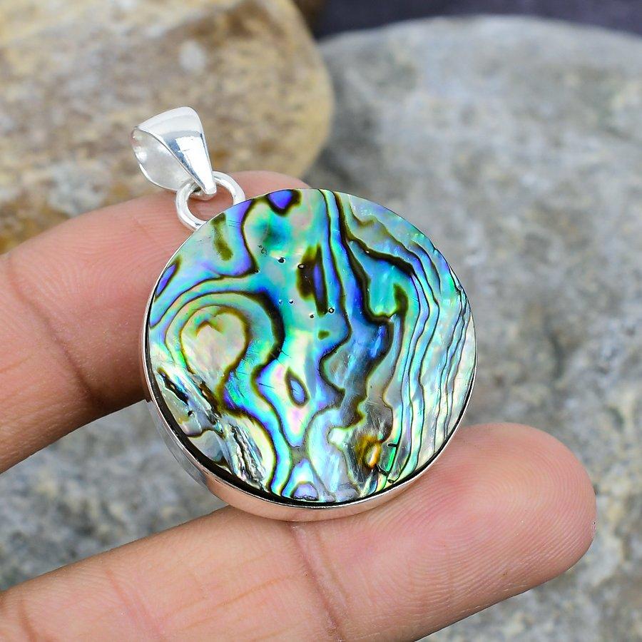 Abalone Shell Gemstone Handmade 925 Sterling Silver Подвеска Ювелирные изделия Индийский кулон, подарок для нее
Abalone Shell Gemstone Handmade 925 Sterling Silver Подвеска Ювелирные изделия Индийский кулон, подарок для нее