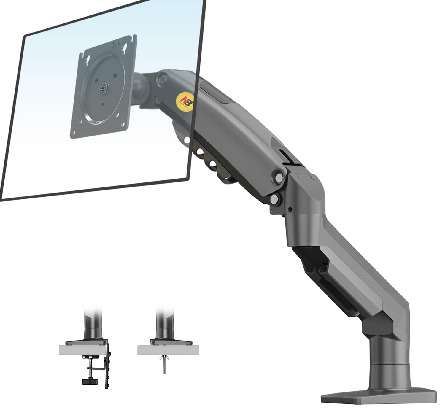 Monitor Display Single Compatible with Load Capacity Gas Spring VESA Standard Clamp Type Grommet Height Angle Cable Arm, Arm, Arm, 17-30 inch, 2-9kg,
Monitor Display Single Compatible with Load Capacity Gas Spring VESA Standard Clamp Type Grommet Height Angle Cable Arm, Arm, Arm, 17-30 inch, 2-9kg,