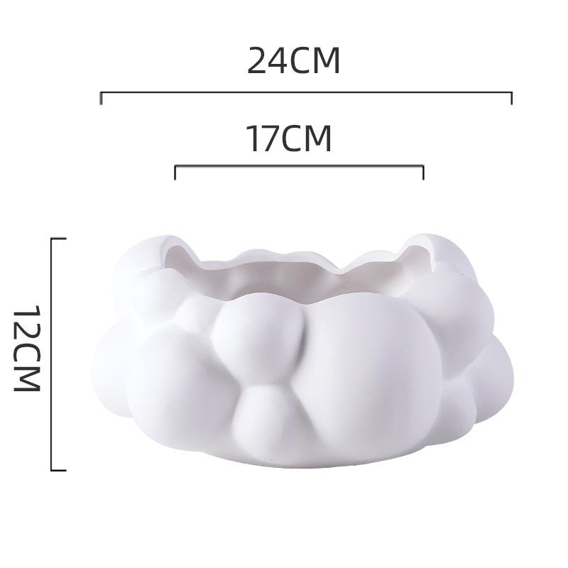 Cloud Bubble Shaped Ceramic Vase Flowers Pots Desk Decoration Flower Arrangement Cloud Decorative Vases Room Aesthetic Decor
Cloud Bubble Shaped Ceramic Vase Flowers Pots Desk Decoration Flower Arrangement Cloud Decorative Vases Room Aesthetic Decor