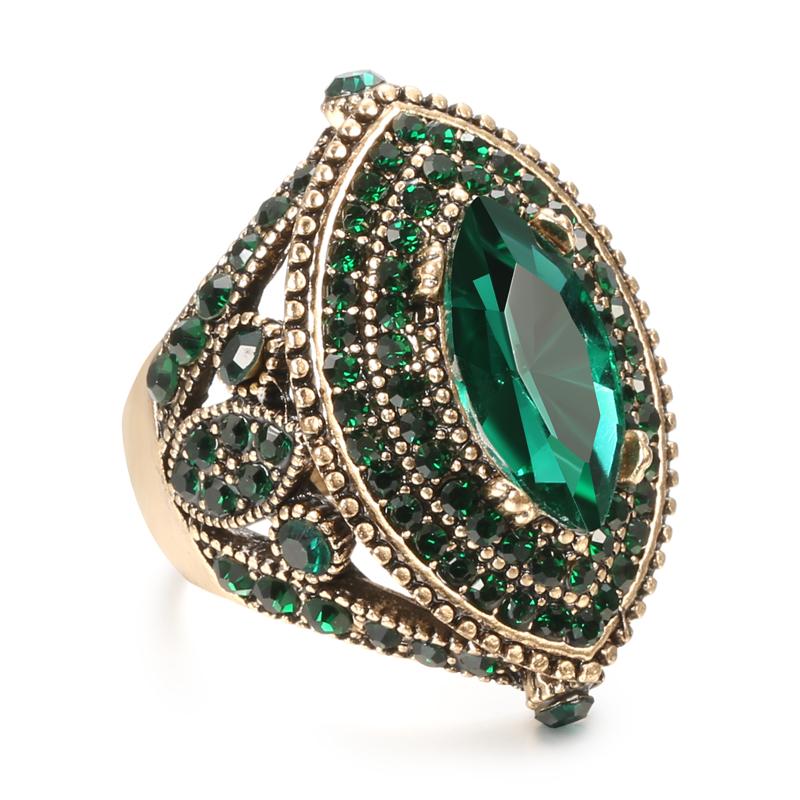 Luxury Antique Ring For Women Vintage Look Aaa Green Crystal Boho Jewelry Gold Color Charm Ethnic Wedding Ring 8
Luxury Antique Ring For Women Vintage Look Aaa Green Crystal Boho Jewelry Gold Color Charm Ethnic Wedding Ring 8