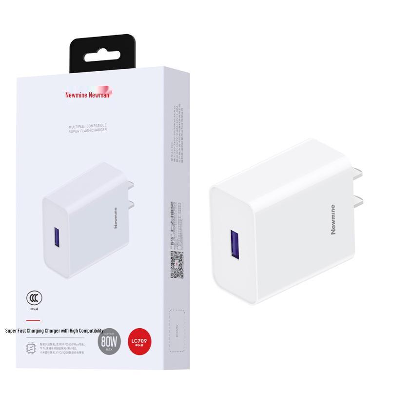 Newmine LC709 Type-C Super Fast Charging Set Single Head білий
Newmine LC709 Type-C Super Fast Charging Set Single Head білий